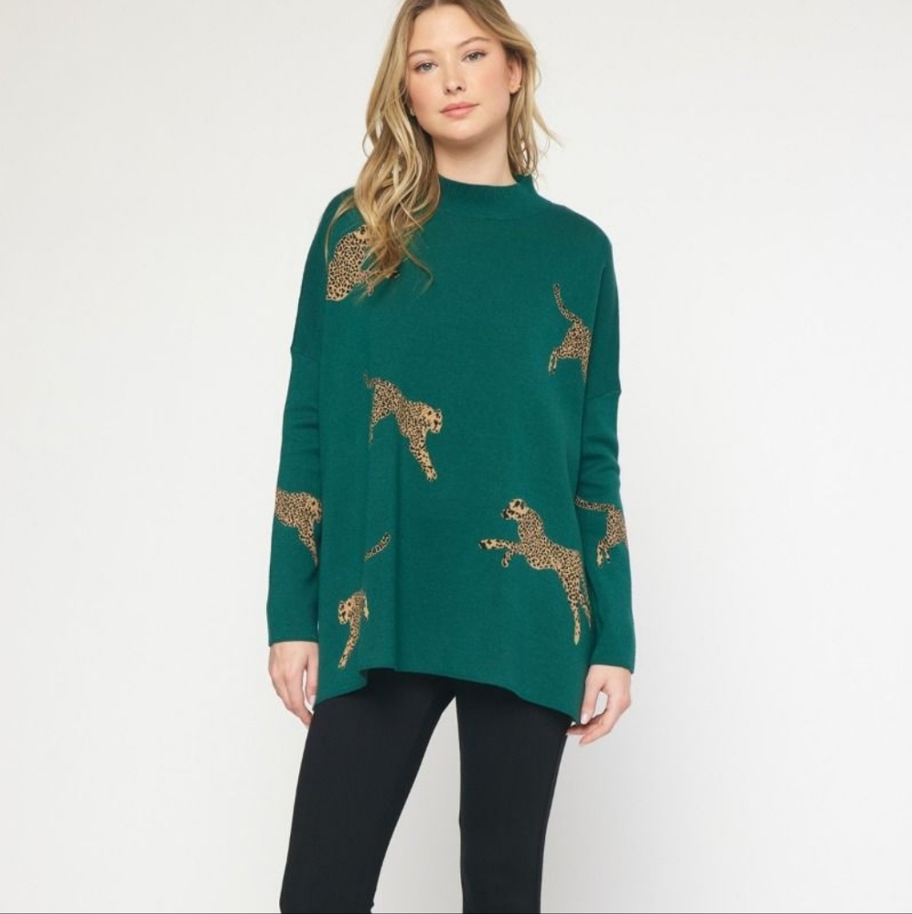Cheetah Sweater NWT 🐆 🐆